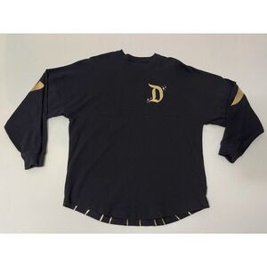 Disneyland Resort Spirit Jersey Black & Gold Sleeping Beauty's Castle Size Small